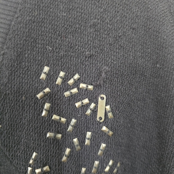 ⭐️40% Off⭐️ DKNY Jeans Embellished Black Sweatshirt - Picture 10 of 11